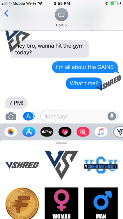 V Shred Stickers