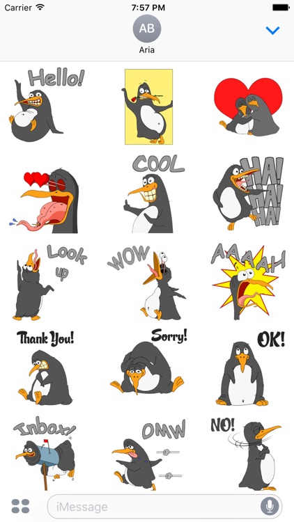Funny & Crazy Penguin Sticker