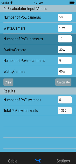 CCTV Cable and PoE Calculator(圖4)-速報App