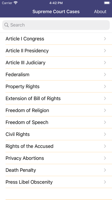 How to cancel & delete Historic Supreme Court Decisions from iphone & ipad 1