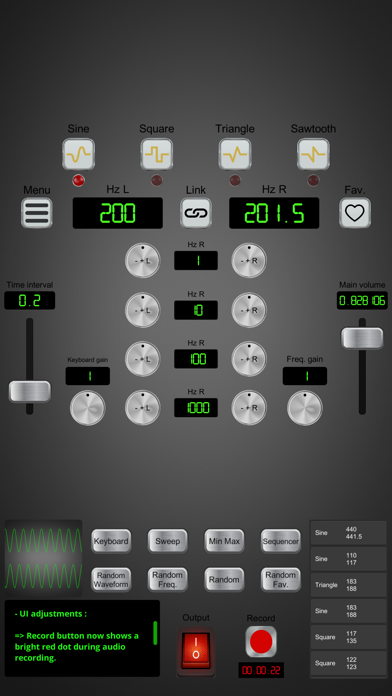 AudioFrequencySignalGenerator screenshot 3