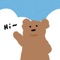 Double Chin Bear is a lively iMessage sticker with a variety of funny expressions that are particularly energetic