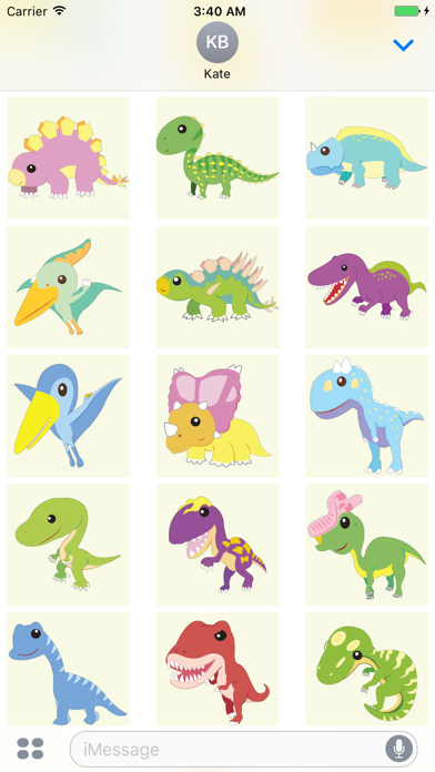 Screenshot #3 pour Sticker Me: Dino World