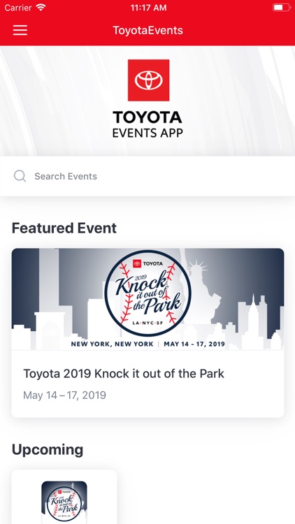 Toyota Events App