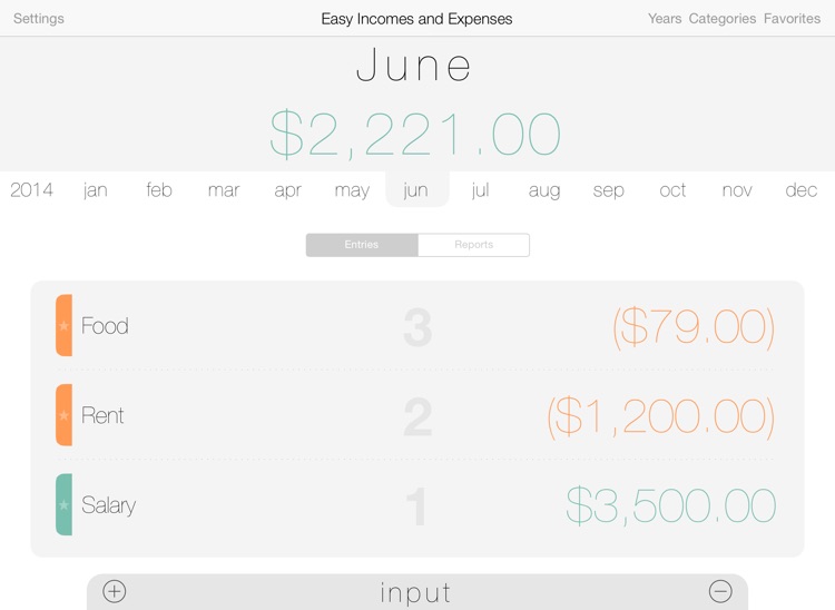 Easy Incomes and Expenses screenshot-0