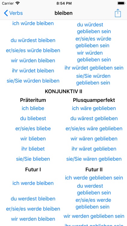 Verb Guide - Deutsch screenshot-3