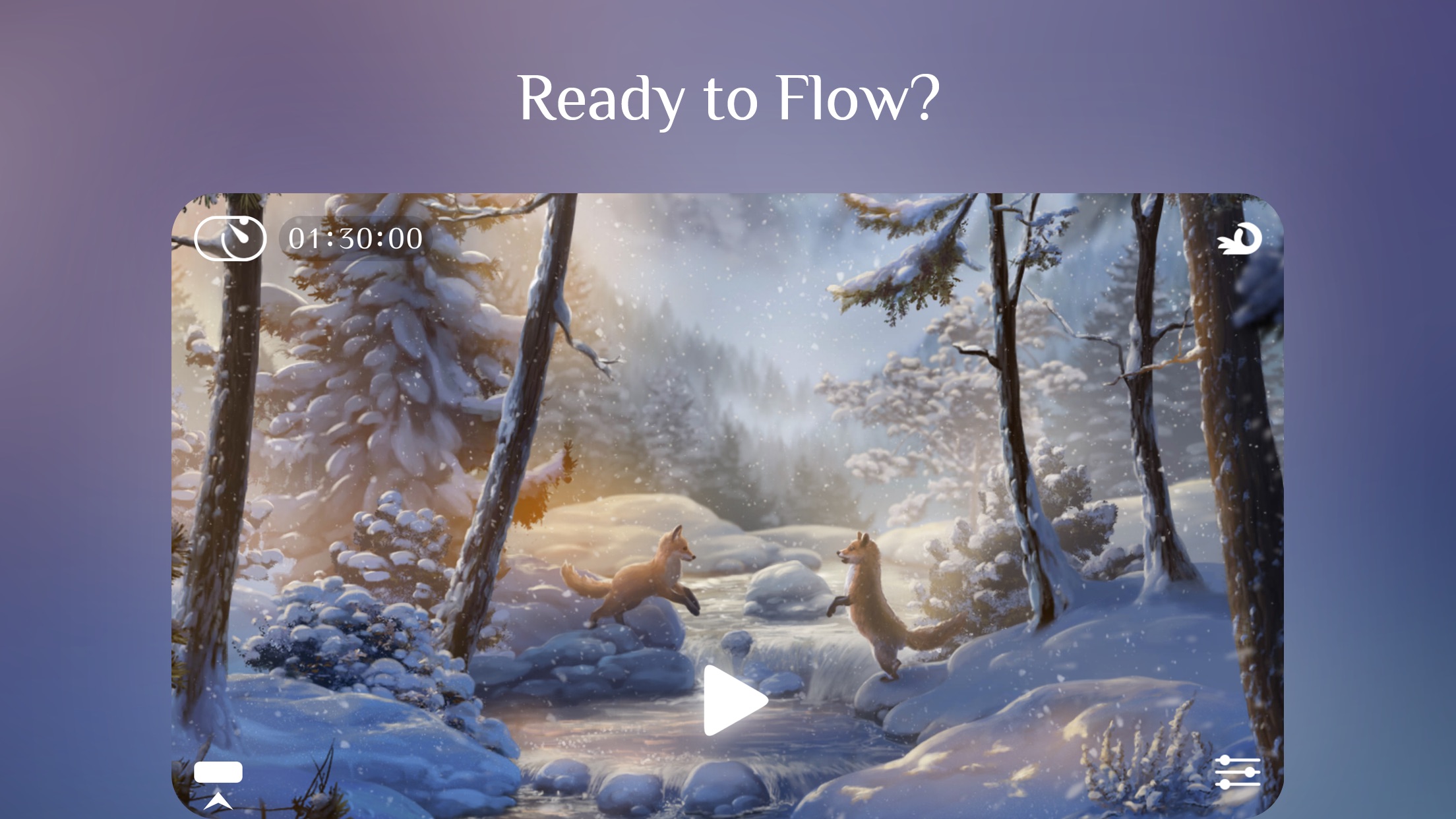 Screenshot do app Flowing ~ Meditation in Nature
