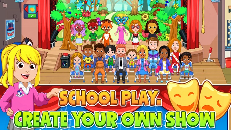 My City : High school screenshot-3