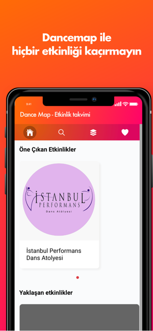 Dance Map - Etkinlik Takvimi