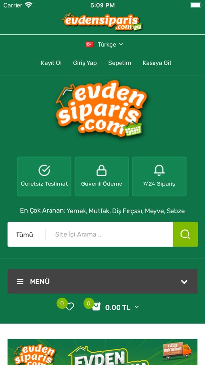 Evden Sipariş