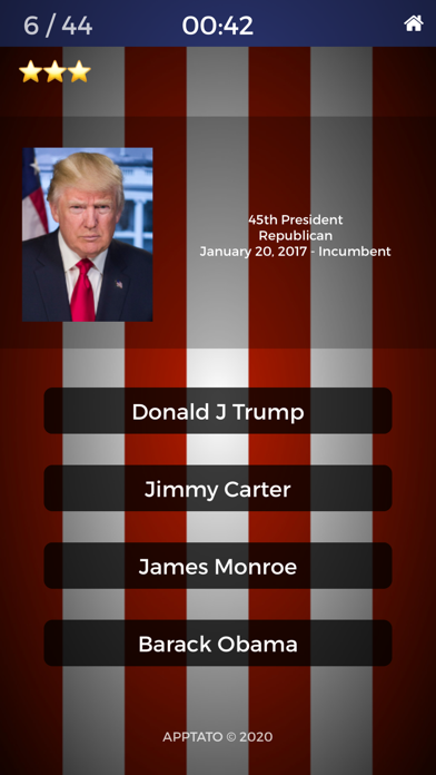 How to cancel & delete US Presidents Multiple Choice Quiz (Full Version) from iphone & ipad 1