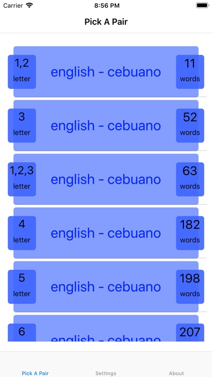 PickAPair Cebuano - English