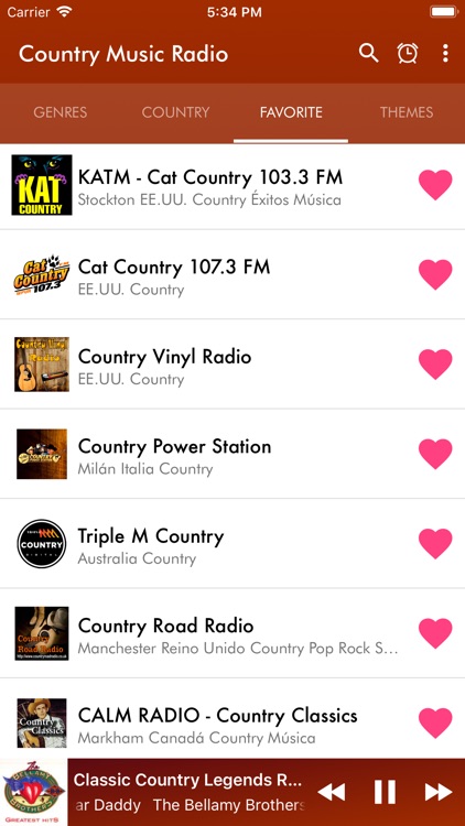 Country Music Radio app