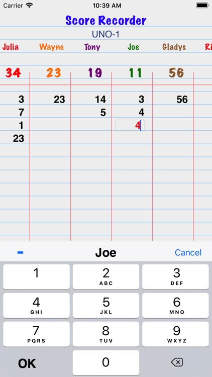 Score Recorder