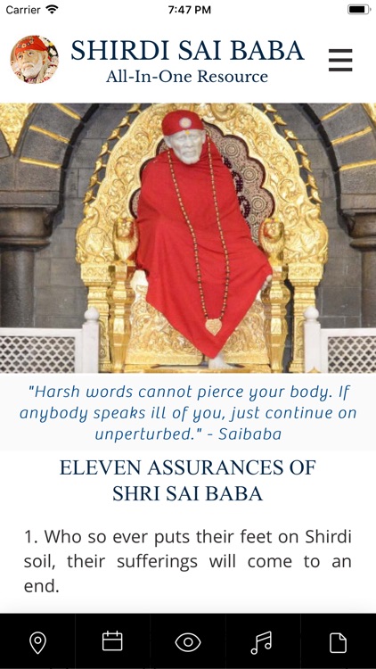 Shirdi Sai Baba All-In-One App screenshot-0