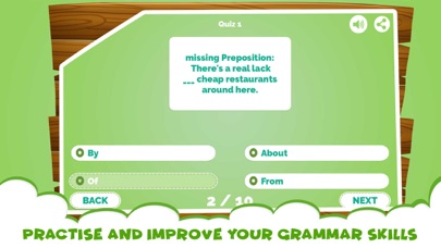 Learning Prepositions Quiz App screenshot 3
