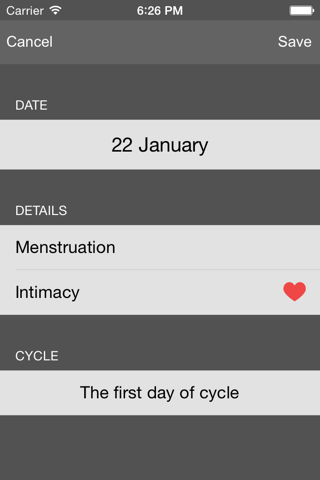 Menstrual Periods Tracker screenshot 4