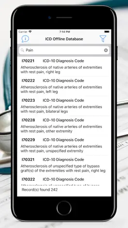 Game screenshot ICD Offline Database apk