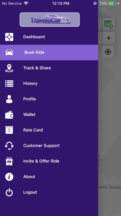 TraveloCar - Cab Booking App