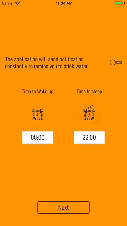 Water alert app