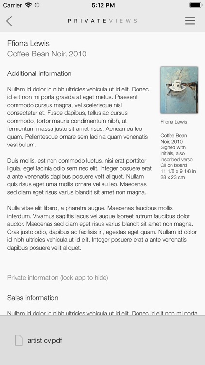 Artlogic PrivateViews screenshot-5