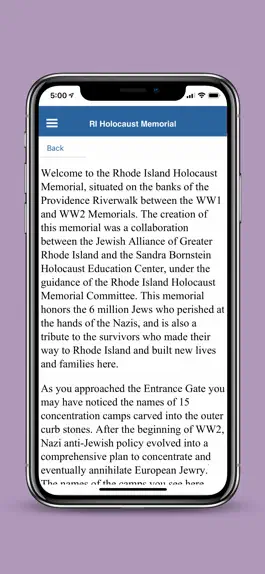 Game screenshot RI Holocaust Memorial apk
