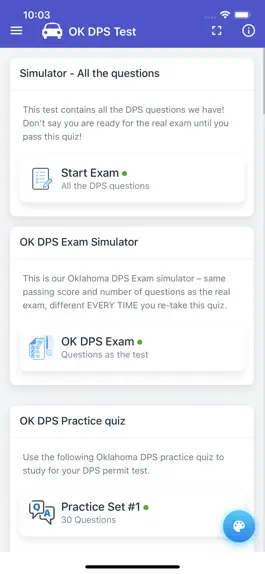 Game screenshot Oklahoma DPS Practice Exam hack