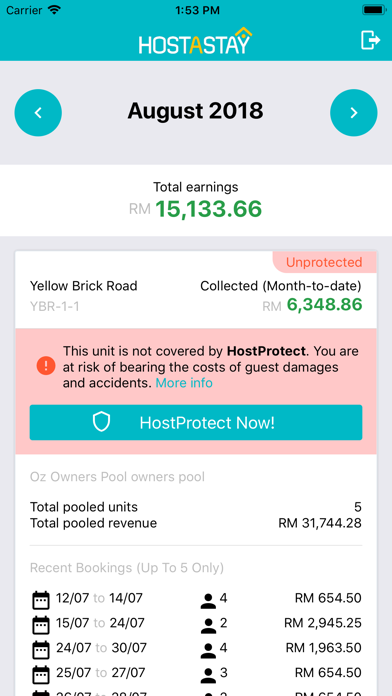 HostAStay Owner App screenshot 2