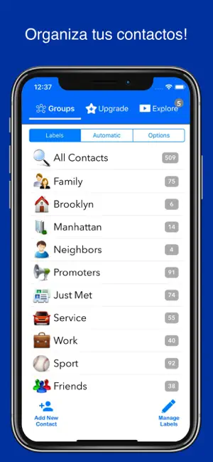 Screenshot 1 Group Contacts! iphone