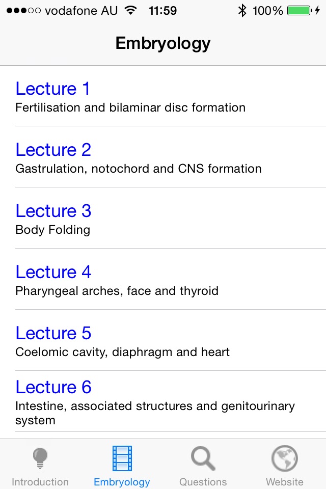 Embryology Lectures screenshot 4