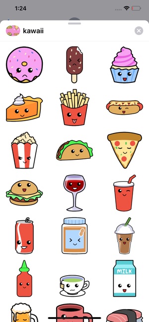 Kawaii Food Stickers(圖3)-速報App