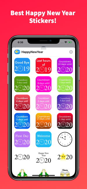 Happy New Year Emoji Stickers!(圖3)-速報App