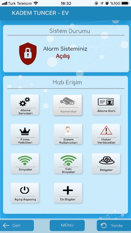 Radar Alarm Sinyal Takibi