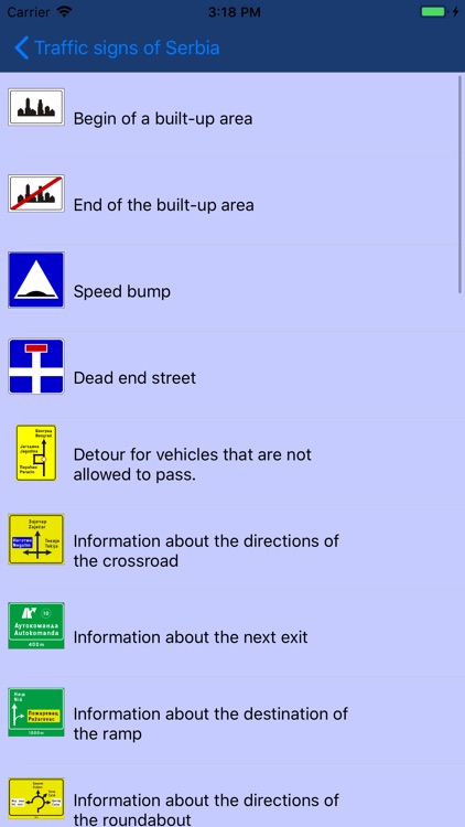 Traffic signs of Serbia screenshot-5