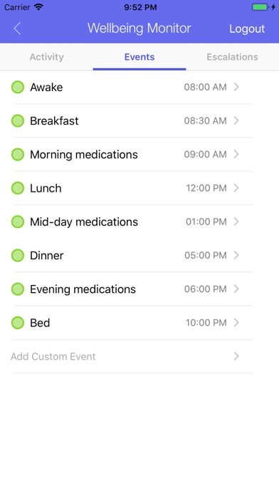 Wellbeing Monitor App screenshot 4