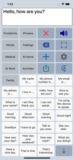 Speech Assist Switch AAC