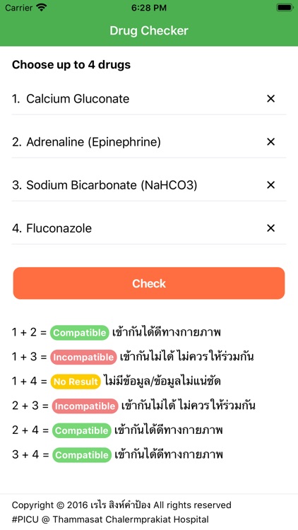 Drug Compatibility Checker TUH