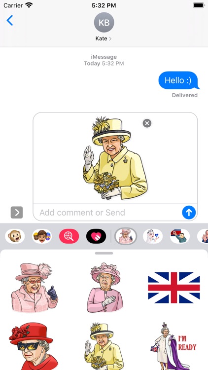 The Queen Elizabeth Stickers