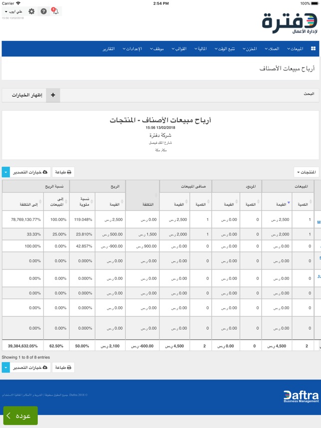 لادارة الاعمال دفترة Daftra