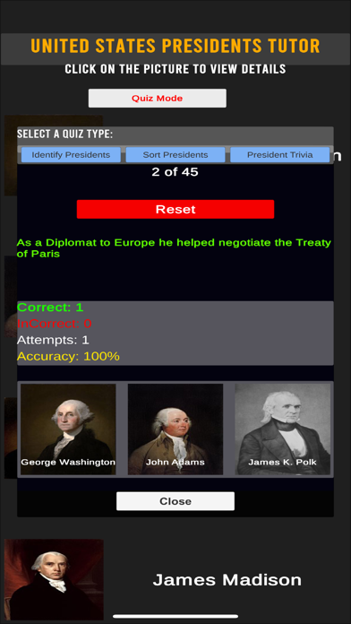 United States Presidents Tutor screenshot 4
