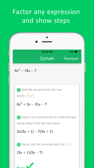 Cymath - Math Problem Solver screenshot 4