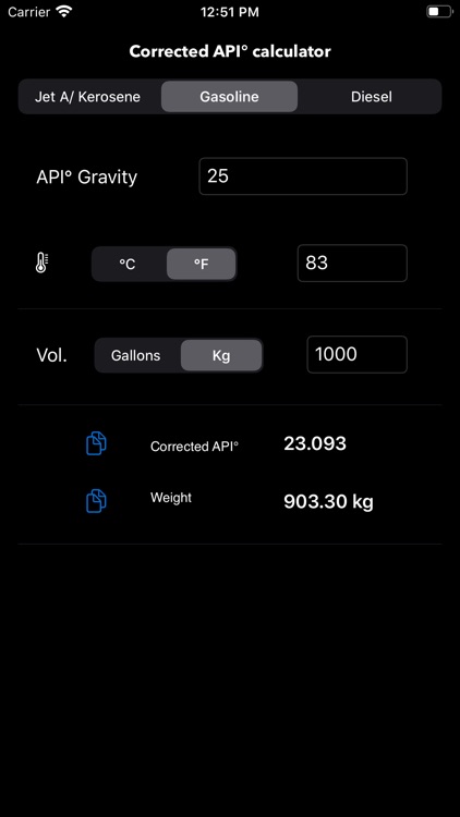 API Gravity Calc