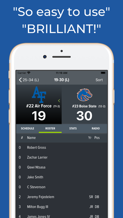 Air Force Football Schedules screenshot 3