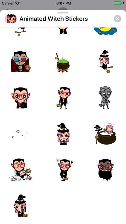 Animated Witch Stickers screenshot-5