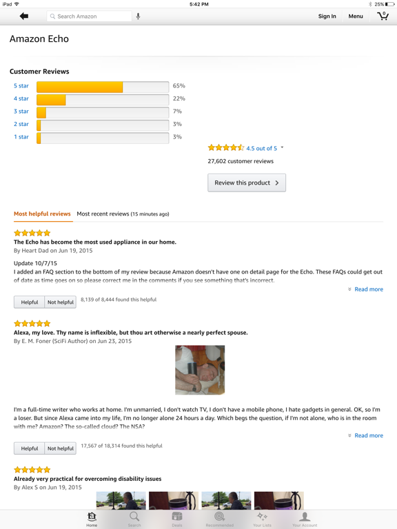 iPad Image of Amazon - Shopping made easy