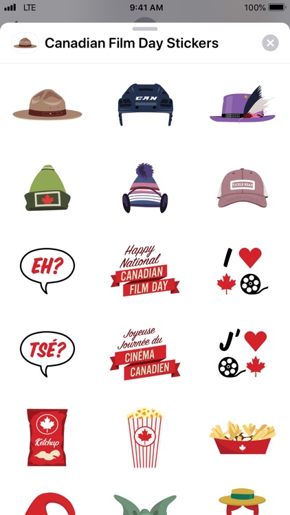 Canadian Film Day Stickers