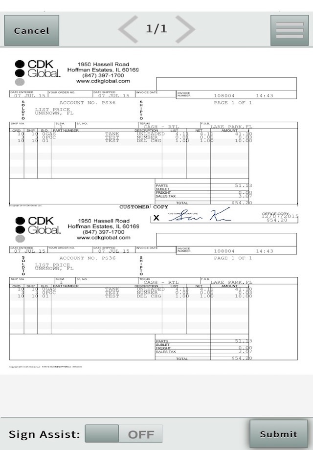 CDK eSignature screenshot 3