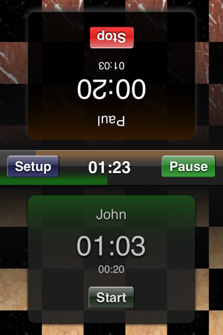 Chess Clock App - náhled