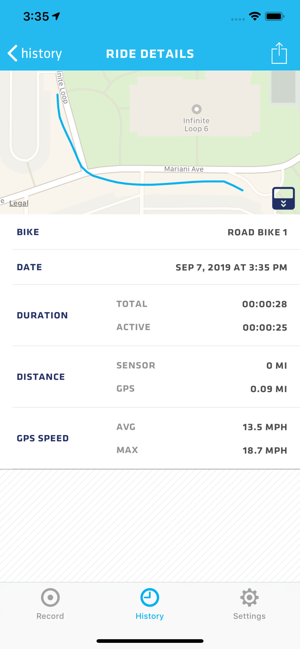 ‎BikeBoard:  GPS/Велокомпьютер Screenshot