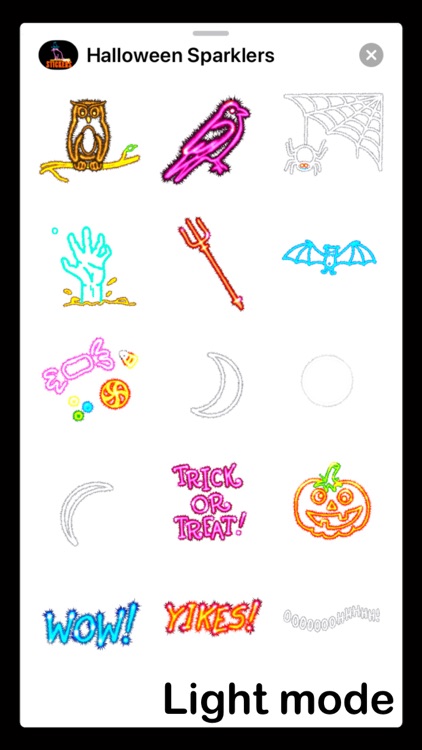 Halloween Sparkler stickers screenshot-5